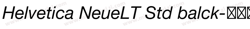 Helvetica NeueLT Std balck字体转换